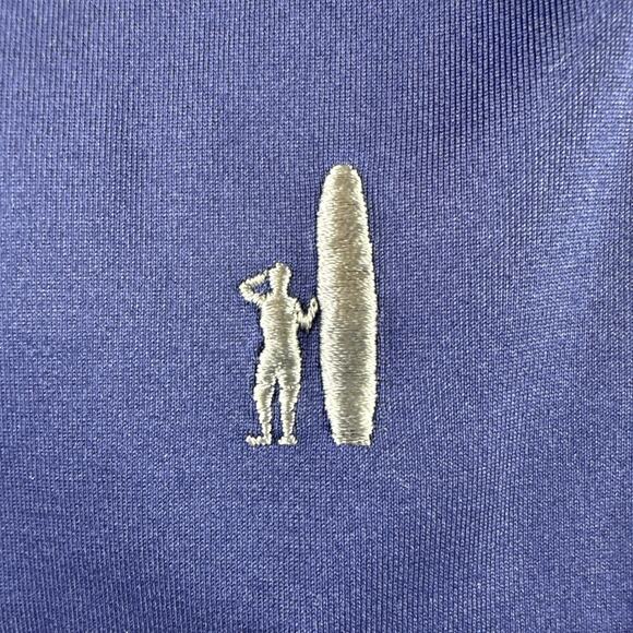 Johnnie O Boys Polo Shirt Sz 8 Blue Prep Formance Collar Short Sleeve EUC - Picture 6 of 9